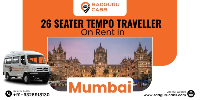 Hire 26 Seater Tempo Traveller on Rent in Mumbai | Book Tempo Traveller 26 Seater in Mumbai